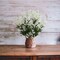 19-Inch White Gypsophila Bushes - 3-Pack with 12 Silk Sprays & Lush Foliage, Ideal for Centerpieces & Bouquets - All-Season Floral Decor, Floral Home by Artificial Flowers